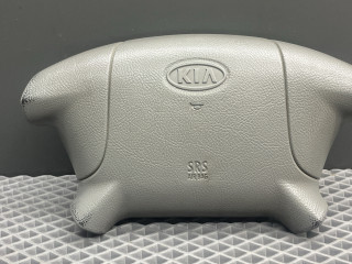 подушка безопасности водителя Kia Rio 1 поколение [рестайлинг] DC 2004, 1.5 л., A5D, бензин, АКПП, c5 - diamond silver серебро, универсал, передний привод, 0K32A57K00A08