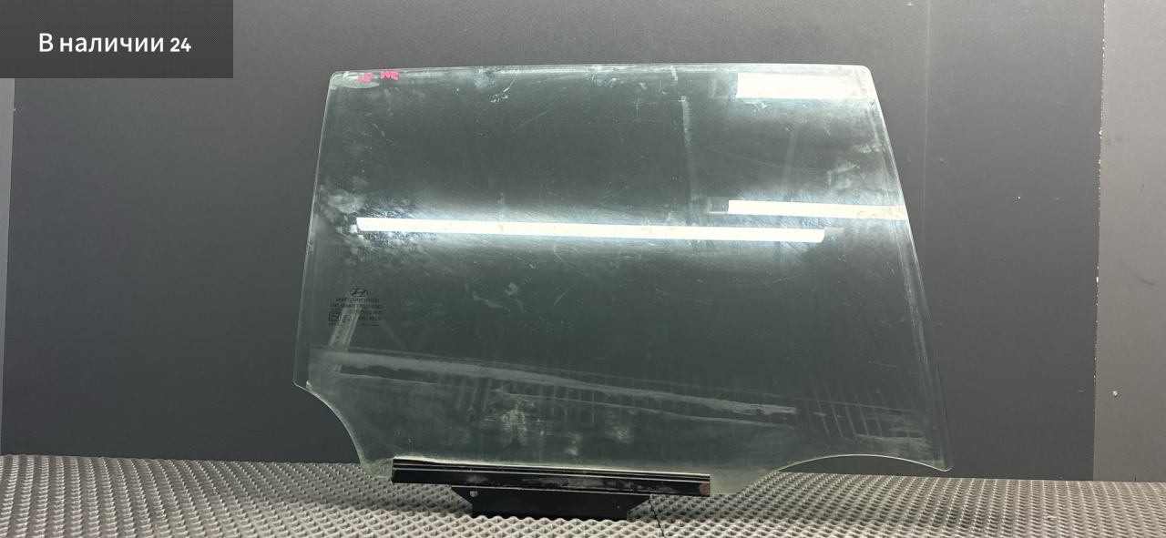 стекло двери задней правой Hyundai i20 1 поколение PB 2010, 1.4 л., G4FA, бензин, АКПП, fr - black diamond черный, хетчбэк 5 дв., передний привод, 43R-000135, 834211J000 - фото №1