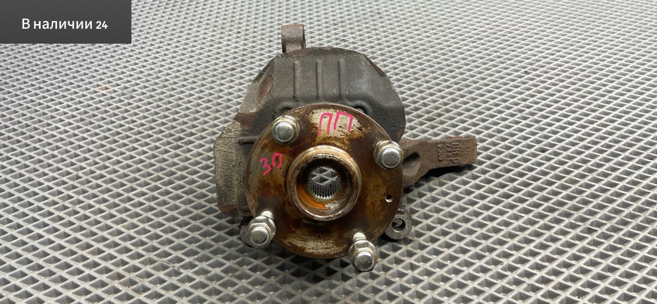 кулак поворотный правый Chevrolet Lacetti 1 поколение J200 2008, 1.6 л., F16D3, бензин, МКПП, gge - ярко красный, хетчбэк 5 дв., передний привод, 96488824, 96454298, 96378902 - фото №1