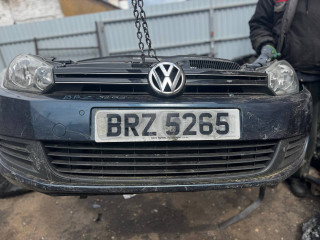 передняя часть (ноускат) в сборе Volkswagen Golf 6 поколение 2009, дизель, голубой, правый руль