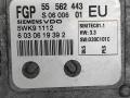блок управления двигателем Opel Vectra C 2005, 2.2 л., Z 22 YH, бензин, АКПП, передний привод, 55562443, 5WK91112 - фото №3