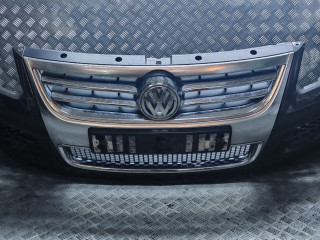 бампер передний Volkswagen Touareg 1 поколение [рестайлинг] 2007, 2.5 л., TDi, BPE, дизель, АКПП, чёрный, внедорожник 5 дв., полный привод, правый руль, 7L6807061AC