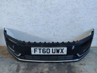 бампер передний Volkswagen Passat B7 2011, дизель, черный, правый руль, 3AA807221