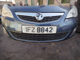 передняя часть (ноускат) в сборе Opel Astra J 2012, голубой, правый руль