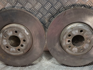 диск тормозной передний BMW 7 серия F01/F02 F01 2009, 4.4 л., бензин, АКПП, 34106894383, 34106894384