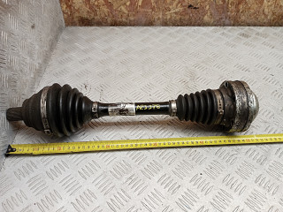 полуось передняя левая (приводной вал, ШРУС) Volkswagen Golf 5 поколение 2007, 2.0 л., дизель, 1K0407271BJ, 1K0407451TX, 1K0407451DX, 1K0407271BN, 1K0407271EE, 1K0407271NP