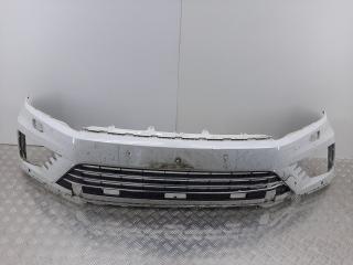 бампер передний Volkswagen Touareg 3 поколение 2018, белый