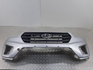 бампер передний Hyundai Creta 1 поколение 2020, серебро