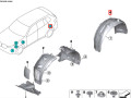 защита арок задняя правая (подкрылок) BMW X5 G05 2021, 51717478758, 51717478757 - фото №6