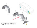 защита арок передняя правая (подкрылок) BMW X5 G05 2021, 51717424906, 51717424905 - фото №5