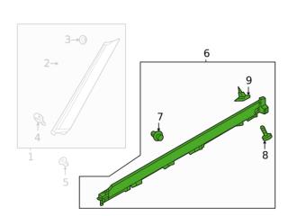 накладка на порог Mitsubishi Outlander 4 поколение 2023, 2.4 л., бензин, АКПП, 7250A136, 7250A135