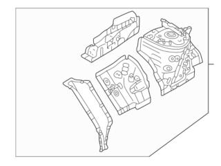 лонжерон правый Mitsubishi Outlander 4 поколение 2023, 2.4 л., бензин, АКПП, 5220BA98, 5220BA97