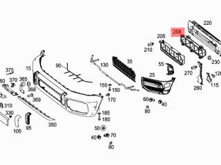 абсорбер бампера Mercedes-Benz G-Класс W464 2022, 6.3 л., бензин, АКПП, A4638858801