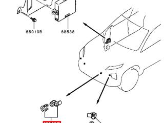 парктроник передний Mitsubishi Pajero Sport 3 поколение [рестайлинг] 2022, 3.0 л., бензин, АКПП, 8651A395