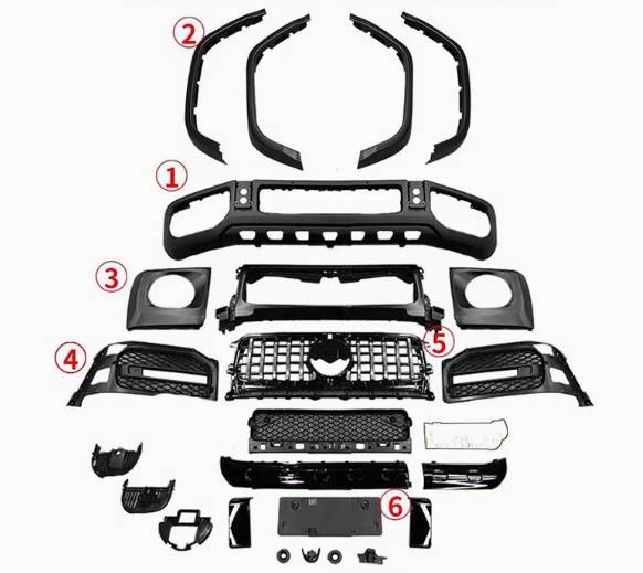 заглушка (решетка) в бампер Mercedes-Benz G-Класс W464 2022, 6.3 л., бензин, АКПП, A4638857501, A4638857601 - фото №1