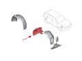 защита арок передняя правая (подкрылок) BMW X5 G05 2021, 51717424908, 51717424907 - фото №6