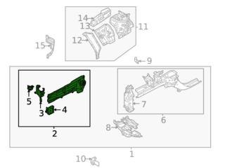 лонжерон правый Mitsubishi Outlander 4 поколение 2023, 2.4 л., бензин, АКПП, 5220BA90, 5220BA89