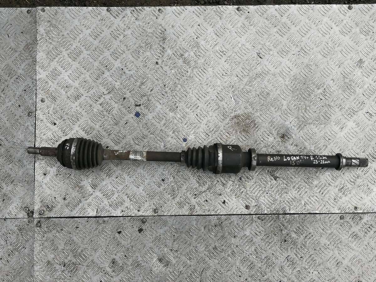 полуось передняя правая (приводной вал, ШРУС) Renault Logan 1 поколение 2007, 1.5 л., DCi, дизель - фото №1
