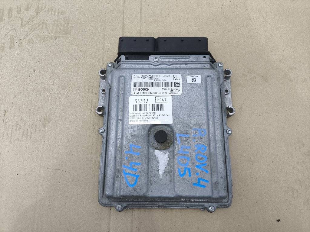 блок управления двигателем Land Rover Range Rover 4 поколение L405 2013, 4.4 л., дизель, АКПП, полный привод, правый руль, CK5212C520NAB, LR035624 - фото №1