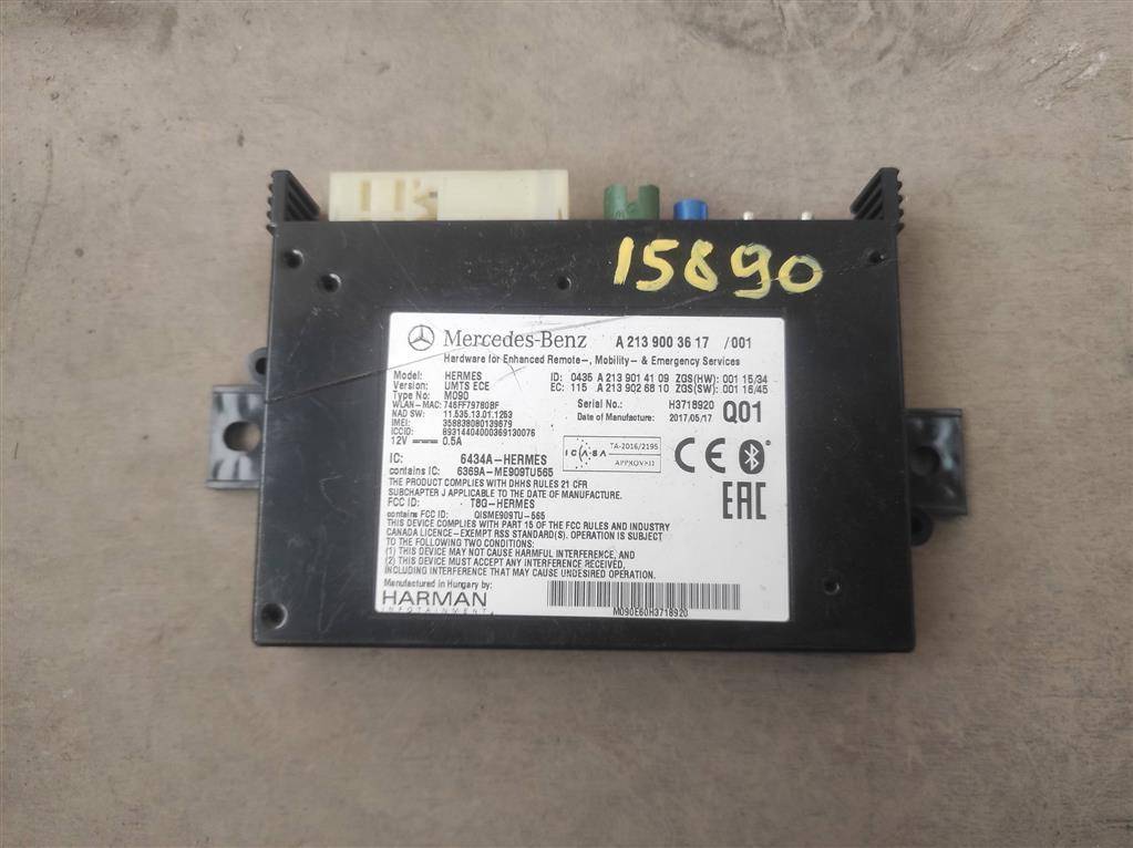 блок управления камерой Mercedes-Benz GLC-Класс X253/C253 2017, 3.0 л., бензин, АКПП, передний привод, A2139002210, A2139001723, A2139001901, A2139002510, A2139005005, A2139005501, A2139008313, A2139003617, A2139003617 - фото №1