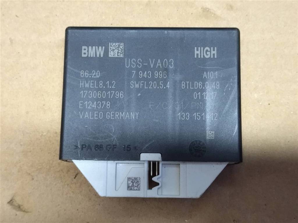 блок управления парктрониками BMW 6 GT G32 2017, 3.0 л., дизель, АКПП, полный привод, правый руль, 7943996, 7943996, 66207943996, 66209891698, 9891698 - фото №1