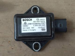 датчик ускорения Bentley Continental GT 1 поколение 2007, 6.0 л., бензин, АКПП, передний привод, 8E0907637A, 8E0907637A