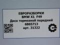 диск тормозной передний BMW X1 F48 [рестайлинг] F48 2021, 2.0 л., бензин, АКПП, передний привод, 6865713, 34106891080, 34116865713, 34116865713 - фото №4