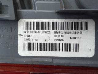 фонарь задний левый BMW X3 F25 [рестайлинг] F25 2015, 2.0 л., дизель, АКПП, передний привод, 63217217311, 63217217312