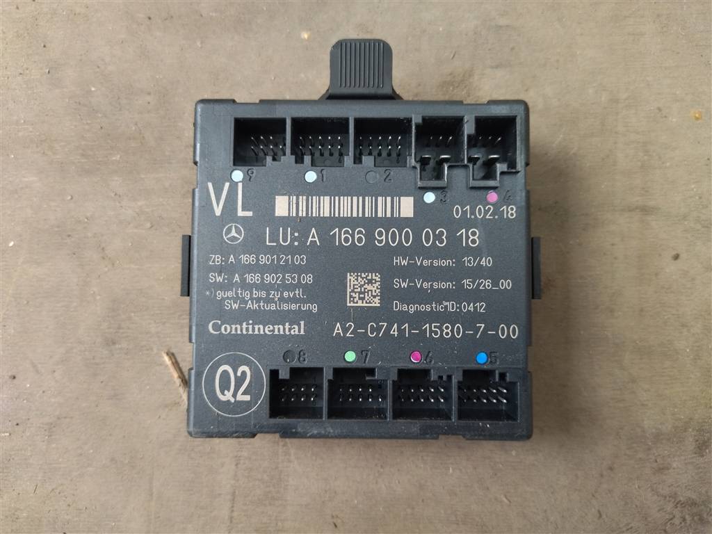 модуль управления двери Mercedes-Benz GLS-Класс X166 2018, 3.0 л., CDi, дизель, АКПП, передний привод, A1669000318, A1669000318, A1669003902, A1669004102, A1669005311 - фото №1