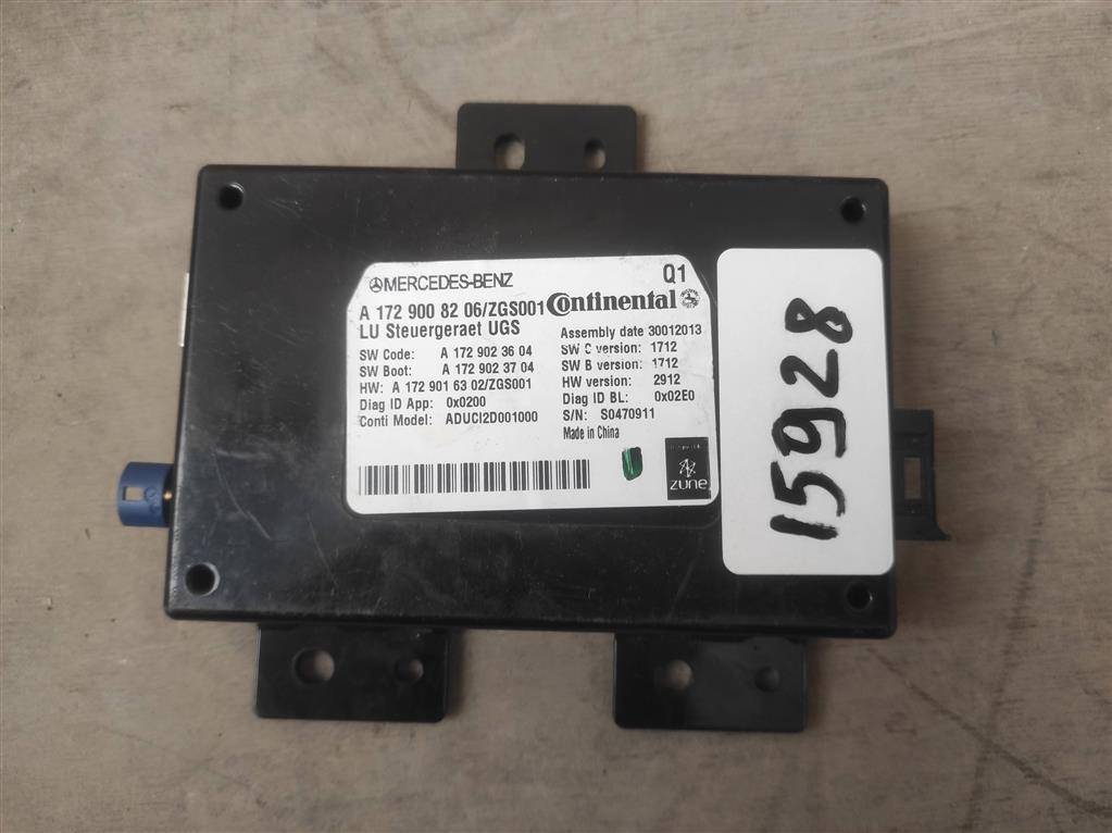 Интерфейсный блок Mercedes-Benz M-Класс W166 2013, 3.0 л., CDi, дизель, АКПП, передний привод, A1729001906, A1729000306, A1729001105, A1729002809, A1729006008, A1729008206, A1729009302, A1729008206 - фото №1