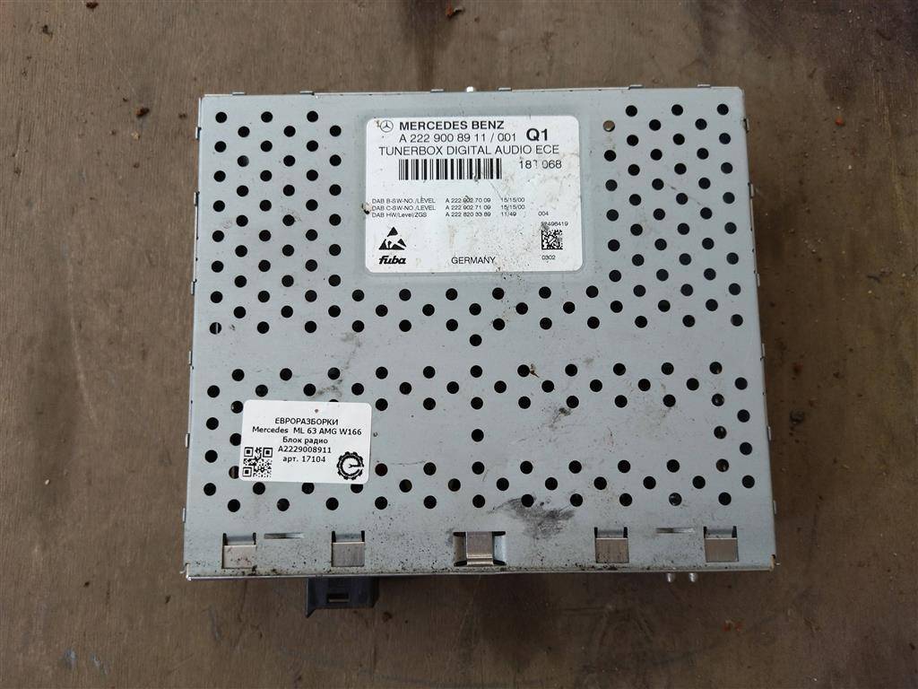 блок радио Mercedes-Benz GLS-Класс X166 2018, 3.0 л., CDi, дизель, АКПП, передний привод, A2229008911, A2229008911, A2139000924, A2139001024, A2139005423, A2139007713, A2139009222, A2139009726, A2229001408, A2229003210, A2229003310, A2229005211, A2229005317, A2229007607, A2229009806 - фото №1