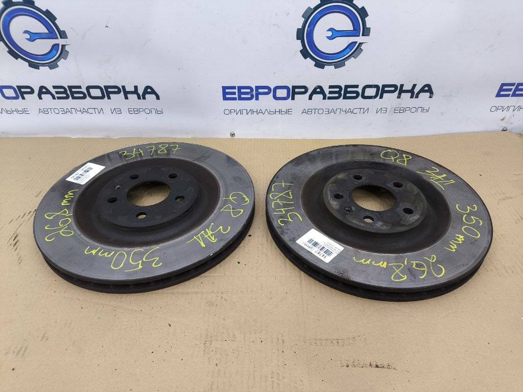 диск тормозной задний Audi Q8 4M 4M8 2021, 3.0 л., TFSI, DCBD, бензин, АКПП, черный металлик, внедорожник 5 дв., полный привод, правый руль, 4M0615601P - фото №1