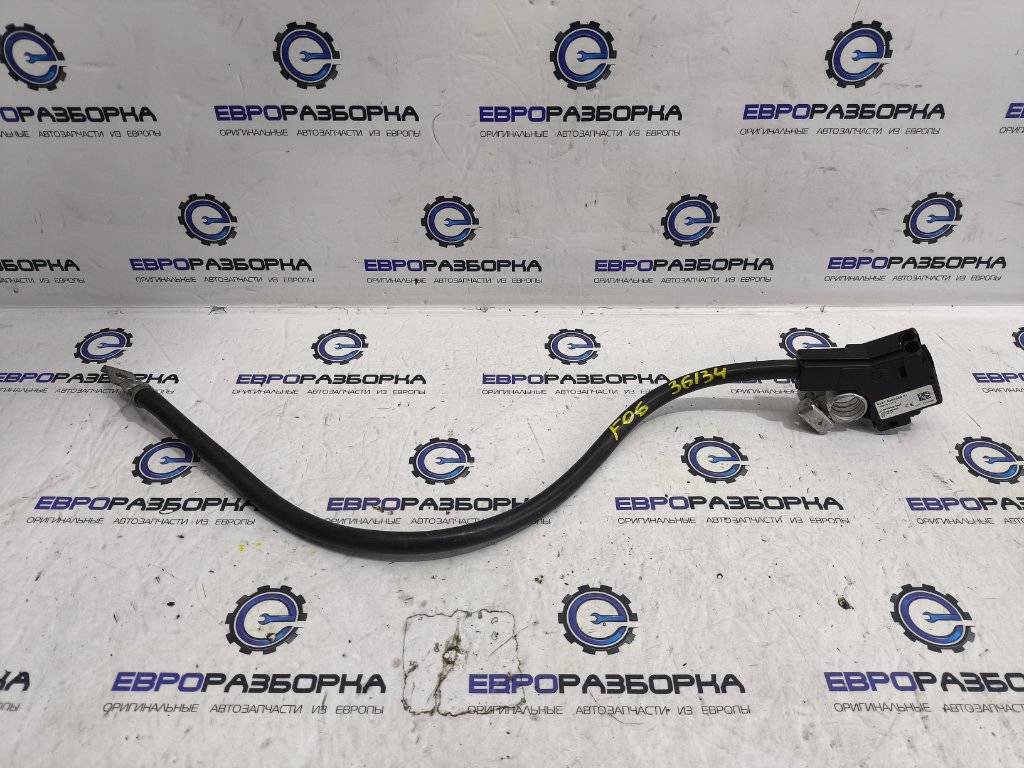 минусовой провод аккумулятора BMW M6 Gran Coupe F06 2014, 4.4 л., i, S63 B44 B, бензин, АКПП, silverstone metallic a29, купе, правый руль, 61219302358, 61129234437, 61129243752, 61129223385, 61129215978, 61129196872, 61219302356, 61217644654, 61219253082, 9302358 - фото №1