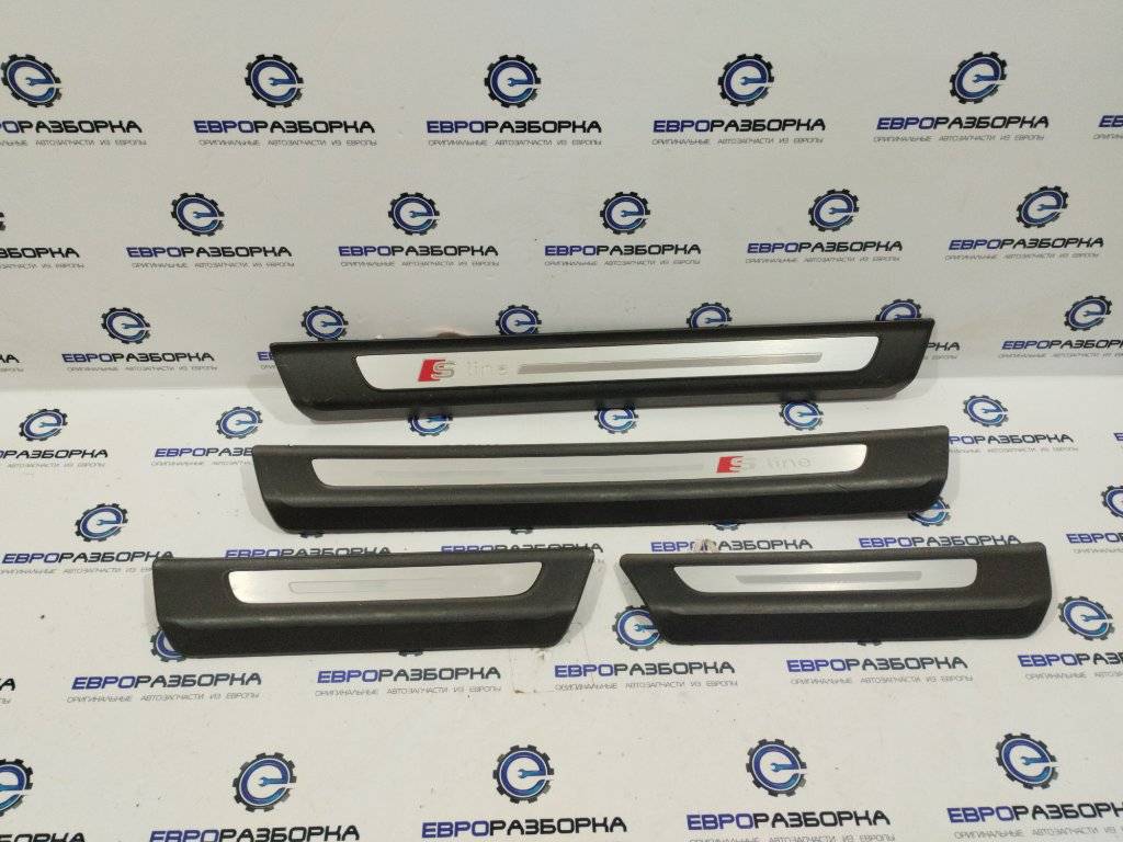 накладка на порог Audi Q7 4M 2018, 3.0 л., TDi, CZZ, дизель, АКПП, серый, внедорожник 5 дв., полный привод, правый руль, 4M0947406B - фото №1