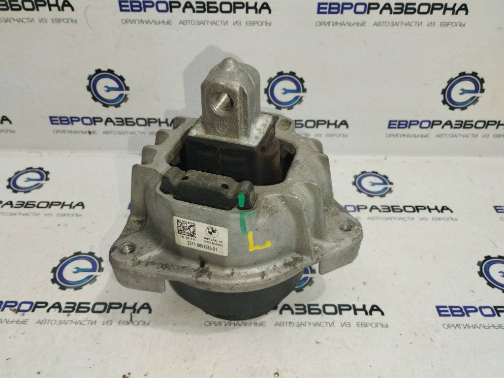 подушка крепления двигателя BMW M6 Gran Coupe F06 2014, 4.4 л., i, S63 B44 B, бензин, АКПП, silverstone metallic a29, купе, правый руль, 6851263, 22116851263 - фото №1