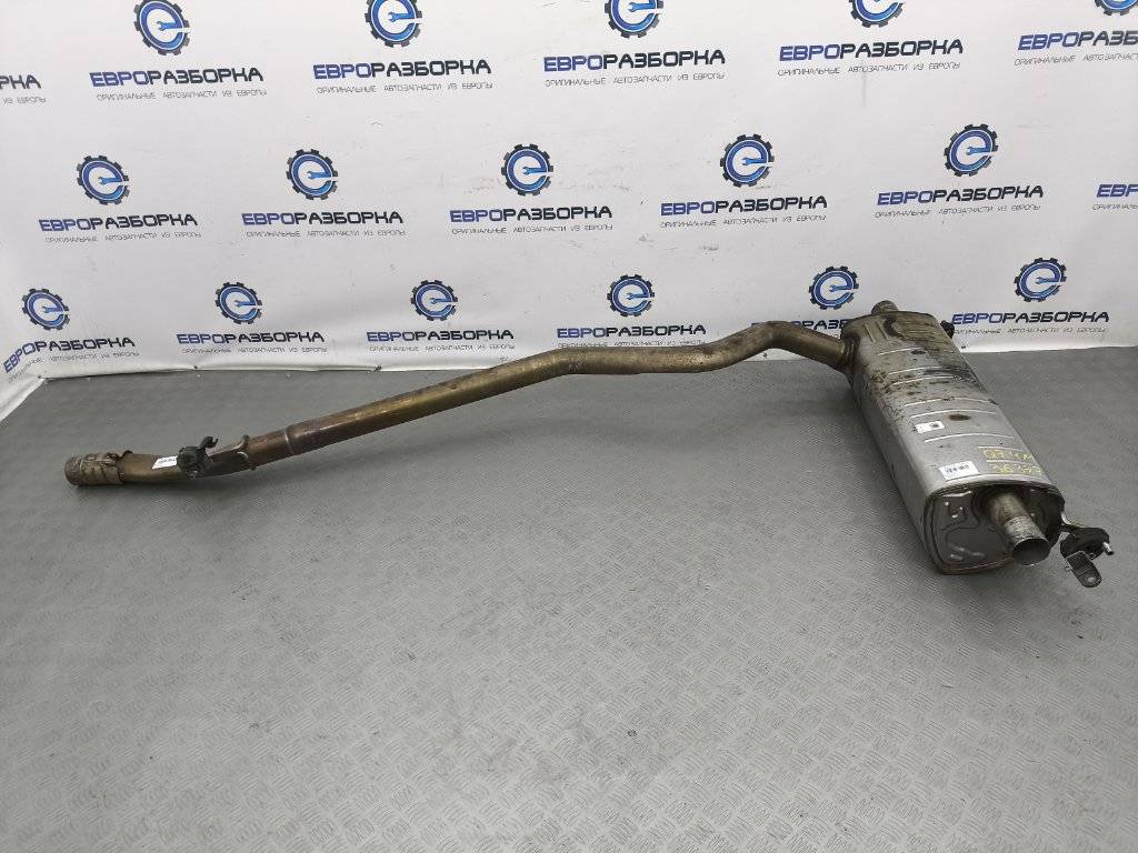 Выхлоп глушитель Audi Q7 4M 2018, 3.0 л., дизель, АКПП, полный привод, правый руль, 4M0253601F - фото №1