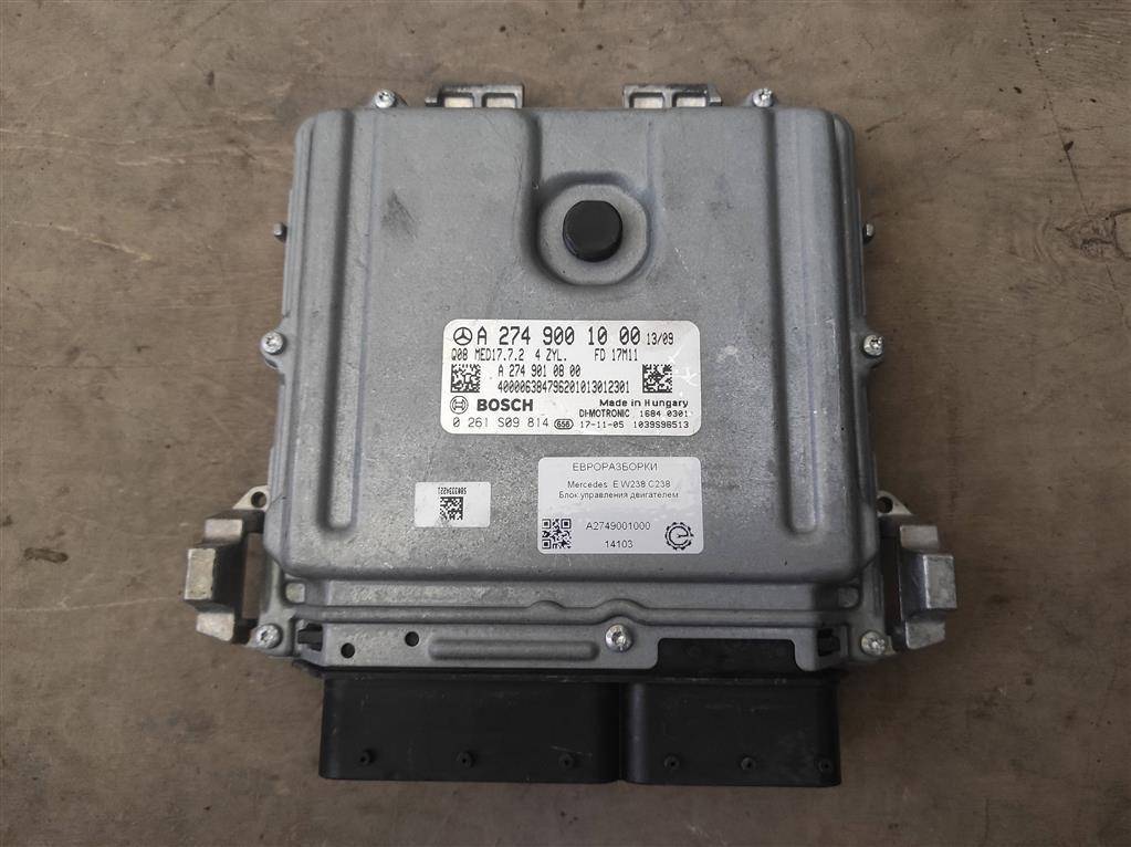 блок управления двигателем Mercedes-Benz E-Класс W213/S213/C238/A238 C238 2018, 2.0 л., бензин, АКПП, передний привод, A2749001000, A2749001000, 0261S09814, A2749001300, A2749002800, A2749002900 - фото №1