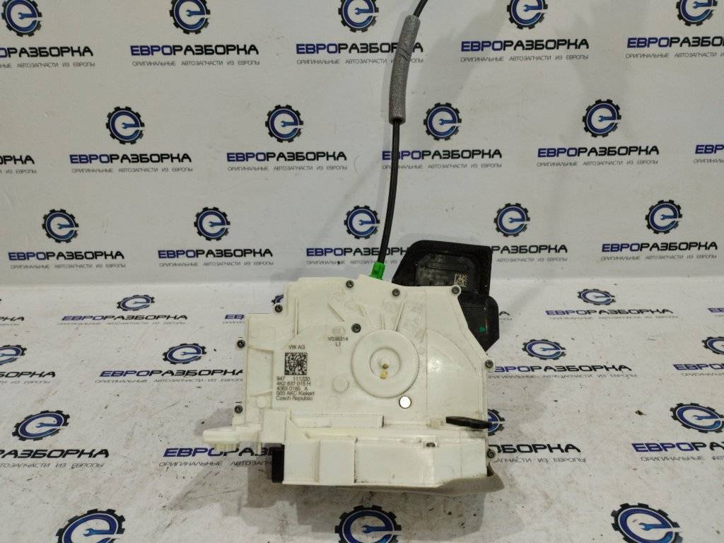 замок двери передней левой Audi Q8 4M 4M8 2021, 3.0 л., TFSI, DCBD, бензин, АКПП, черный металлик, внедорожник 5 дв., полный привод, правый руль, 4K2837015H - фото №1