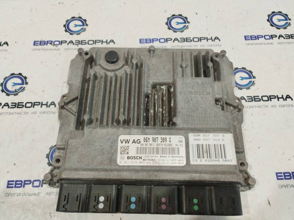 блок управления двигателем Audi Q8 4M 4M8 2021, 3.0 л., TFSI, DCBD, бензин, АКПП, черный металлик, внедорожник 5 дв., полный привод, правый руль, 06M907309G, 0261S18084 - фото №1