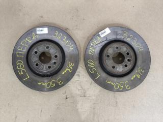 диск тормозной передний Land Rover Range Rover Velar 1 поколение L560 2018, 2.0 л., бензин, АКПП, передний привод, LR090685, 09D06421, HK831125BA, T4A2343