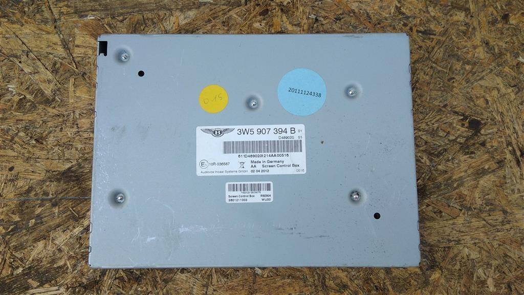 Блок управления экраном Bentley Continental Flying Spur 1 поколение 2012, 6.0 л., бензин, АКПП, серый, передний привод, 3W5907394B, 3W5907394B - фото №1