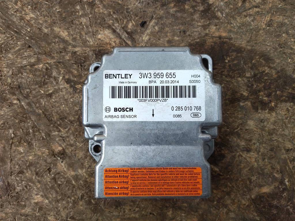 блок AirBag Bentley Continental GT 2 поколение 2015, 4.0 л., TFSI, бензин, АКПП, передний привод, 3W3959655, 3W3959655, 0285010768 - фото №1