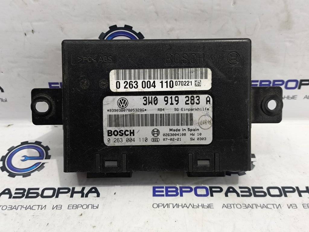 блок управления парктрониками Bentley Continental GT 1 поколение 2007, 6.0 л., бензин, АКПП, передний привод, 3W0919283A - фото №1