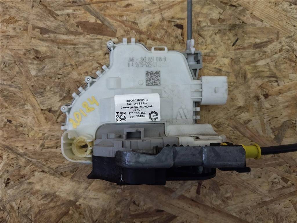 замок двери передней правой Audi A4 B9 2019, 2.0 л., TDi, дизель, АКПП, передний привод, 8X2837016B, 8X2837016B, JA68X2837016B - фото №1