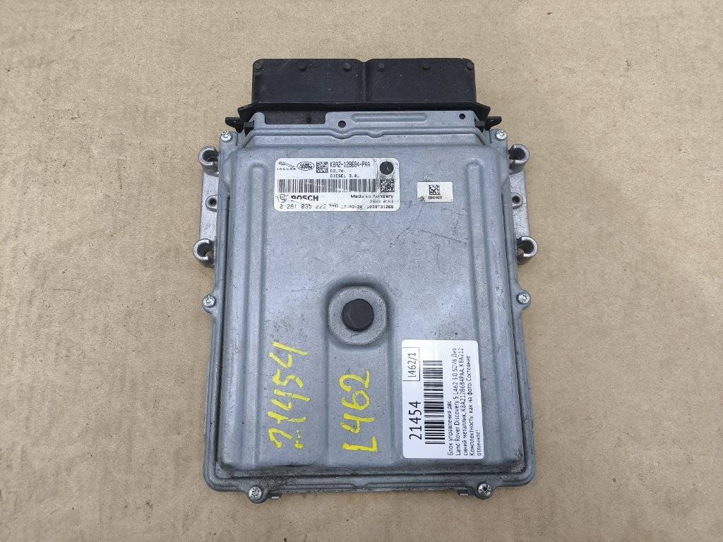 блок управления двигателем Land Rover Discovery 5 поколение L462 2019, 3.0 л., дизель, АКПП, передний привод, K8A212B684PAA, K8A212B684PAA, LR117874, T4A32020, 0281035229, LR117875 - фото №1