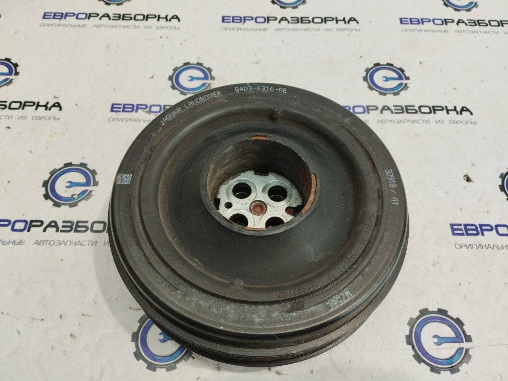 шкив коленвала Land Rover Range Rover Velar 1 поколение L560 2018, 2.0 л., бензин, АКПП, передний привод, G4D36316AE - фото №1