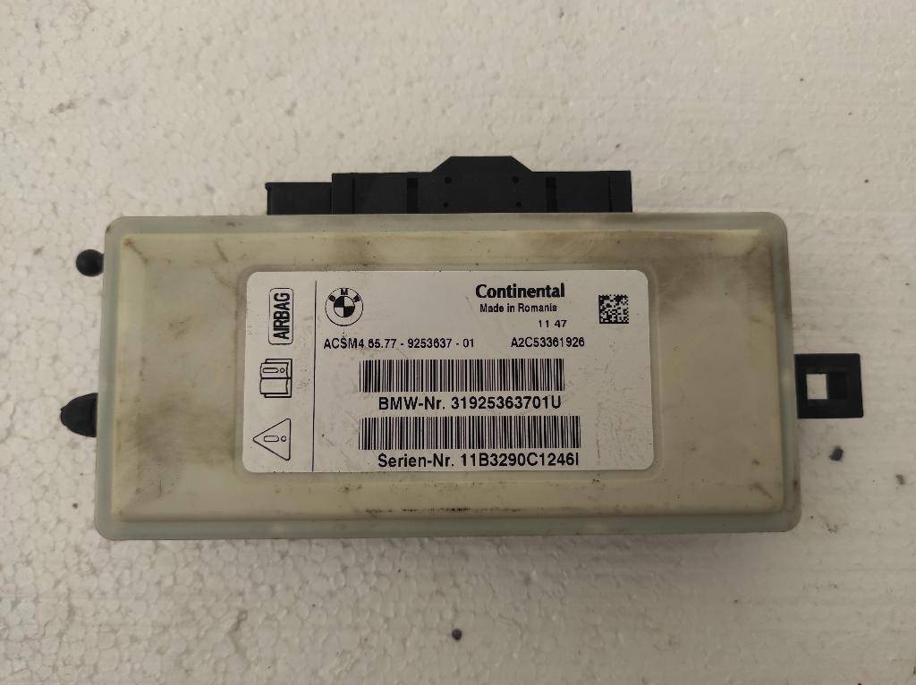блок AirBag BMW 6 серия F06/F12/F13 F13 2012, 4.4 л., i, N63 B44 C, бензин, АКПП, купе, задний привод, 9253637, 9253637, 658 - фото №1
