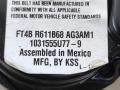 ремень безопасности комплект Ford Edge 2 поколение CD539 2018, 2.0 л., бензин, АКПП, черный, внедорожник 5 дв., полный привод, FT48R611B69, FT48R611B68 - фото №3