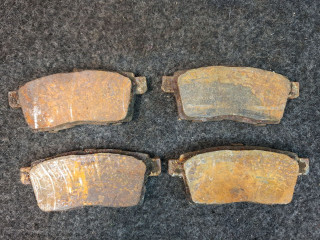 тормозные колодки Mazda CX-7 1 поколение ER 2008, 2.3 л., L3-VDT, бензин, АКПП, голубой/30s, полный привод