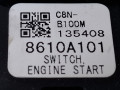 кнопка запуска двигателя Mitsubishi ASX 1 поколение 2012, 2.0 л., 4B11, бензин, АКПП, черный, внедорожник 5 дв., полный привод, 8610A101 - фото №5